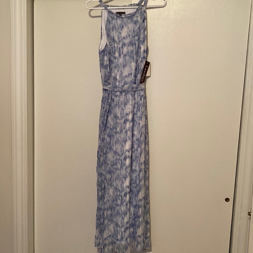 Blue Tiedye Maxi Dress